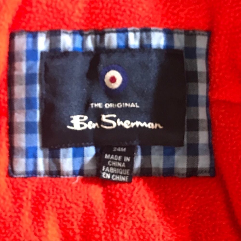 Ben Sherman Boys Khaki Fleece Lined Bomber Jacket - Picture 8 of 8